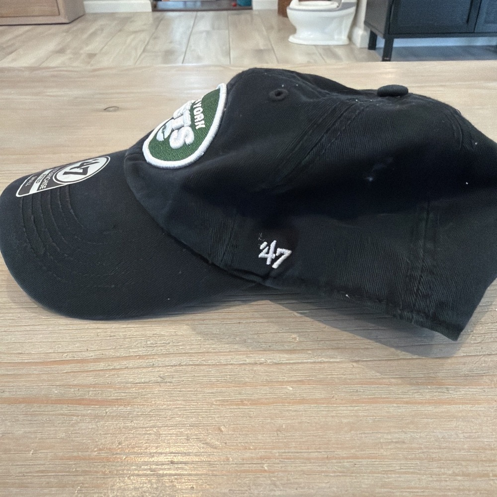 New York Jets '47 Franchise Legacy Mens Sz S  Fitted Cap Hat Black/Green NWT - Picture 3 of 6